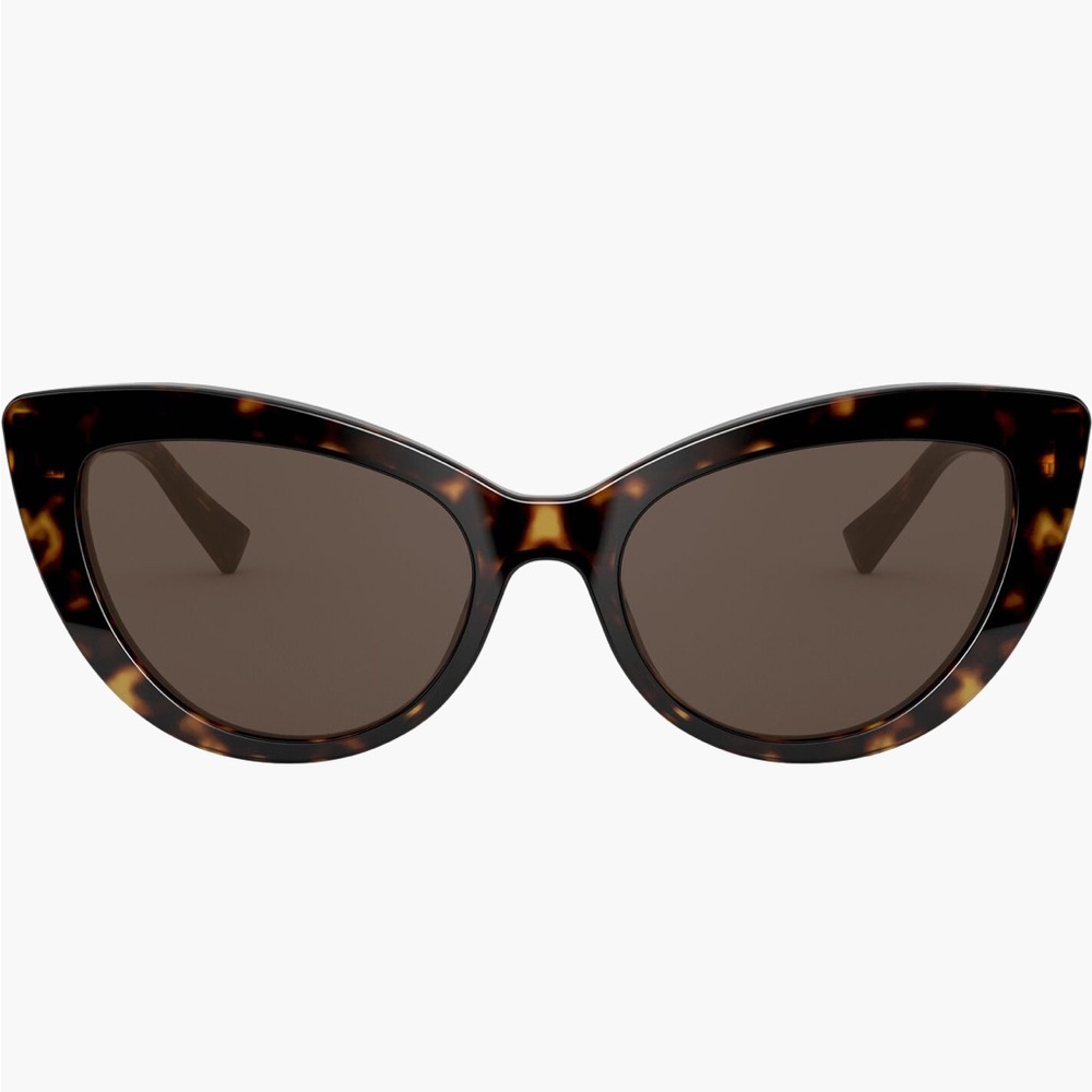 Versace 54mm Cat Eye Sunglasses (Havana/Brown)
